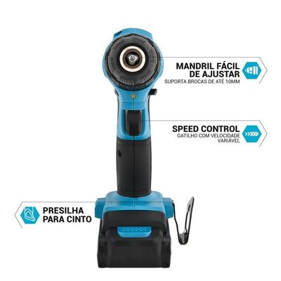Parafusadeira Philco Force Bivolt 2 em 1 800RPM PPF12 Bivolt