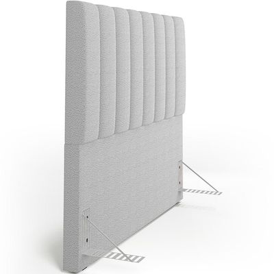 Cabeceira Cama Box Casal 140 cm Dália W01 Bouclê Cinza - Lyam Decor
