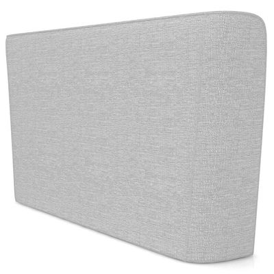Cabeceira Cama Box Queen 160cm Nilo P05 Linho Cinza Claro - Lyam Decor