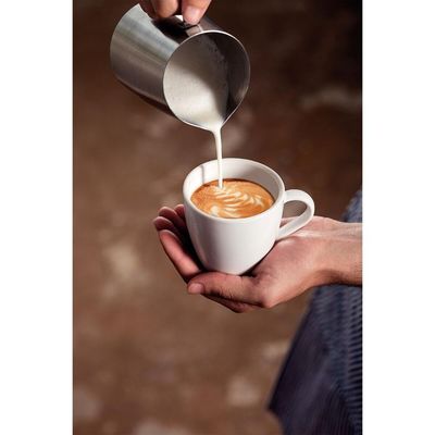 Conjunto Xícara e Pires de Cappuccino Tramontina Paola em Porcelana 200 ml 2 Peças