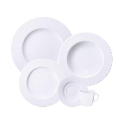 Aparelho De Jantar Tramontina Mesh Em Porcelana Decorada 20 Peças