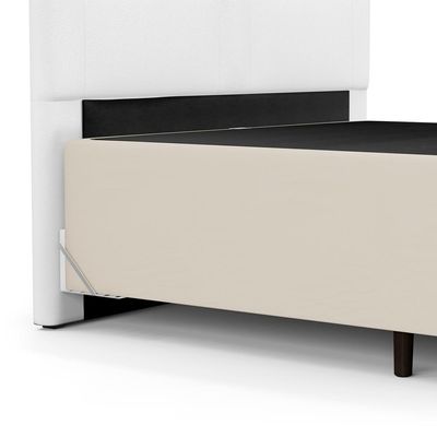 Kit 04 Pares Frame Adaptador Para Cabeceira Cama Box L02 Casal Queen King Solteiro - Lyam Decor