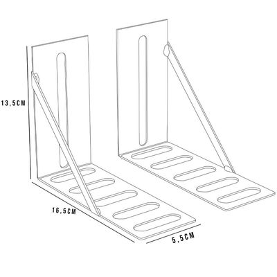 Kit 04 Pares Frame Adaptador Para Cabeceira Cama Box L02 Casal Queen King Solteiro - Lyam Decor