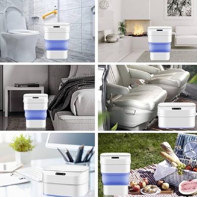 Cesto Lixo Retratil Smart Lixeira Automatica Sensor Inteligente Praia Camping Viagem A Prova Agua