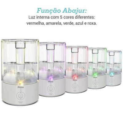 Umidificador 3 em 1 Philco 4,2L Óleos essenciais PUD04A Bivolt