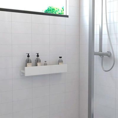 Porta Shampoo Linear 60cm Branco