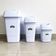 Lixeira Com Tampa Basculante 30 Litros - Plasvale Branco