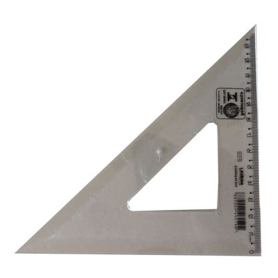 Régua esquadro 14 CM 45° graus F03 Waleu