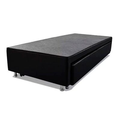 Cama Box Bicama Auxiliar Solteiro Sintético Espuma 8cm 40x88x188 Preto