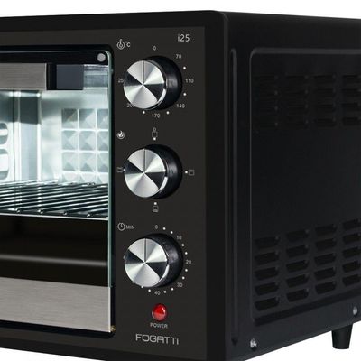Forno Elétrico De Bancada 25 Litros Fogatti Black I25 Preto 220V