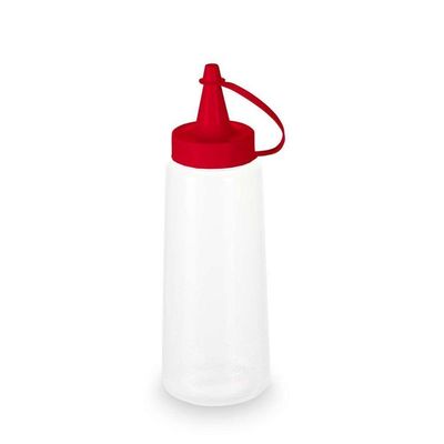 Kit 5 Bisnagas Plásticas 250 Ml Plasvale Vermelho