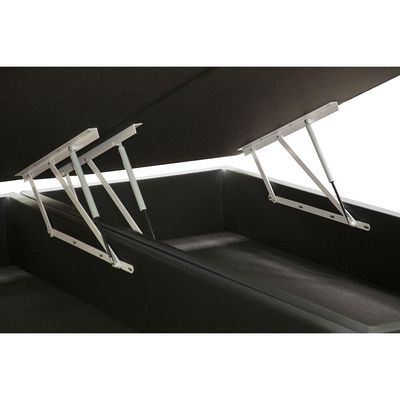 Cama Box Baú Queen Bipartido Homequeen Corino Preto 41x158x198