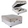 Cama Baú Casal Sintético + Colchão Casal Ortobom Airtech Molas (65x138x188) Branco