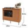 Kit Bancada Ilha Para Cozinha + Balcão Para Cooktop 1,05m 5 Bocas Turim Nature Nature