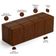 Kit Cabeceira Cama Box King 195cm com Calçadeira Roma W01 Couríssimo Marrom - Lyam
