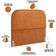 Cabeceira Cama Box Queen 160cm Orgânica Lanna W01 Couríssimo Canela - Lyam Decor