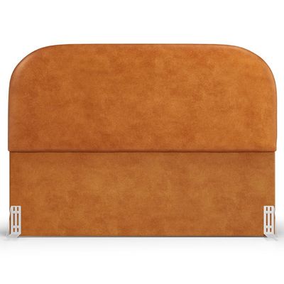 Cabeceira Cama Box Queen 160cm Orgânica Lanna W01 Couríssimo Canela - Lyam Decor