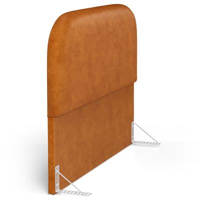Cabeceira Cama Box Queen 160cm Orgânica Lanna W01 Couríssimo Canela - Lyam Decor
