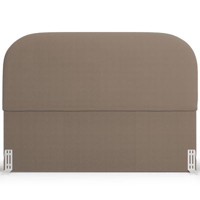 Cabeceira Cama Box King 195cm Orgânica Lanna W01 Bouclê Bege - Lyam Decor