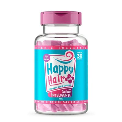 Happy Hair Nails Silício Inteligente - Suplemento Capilar 30 Cápsulas