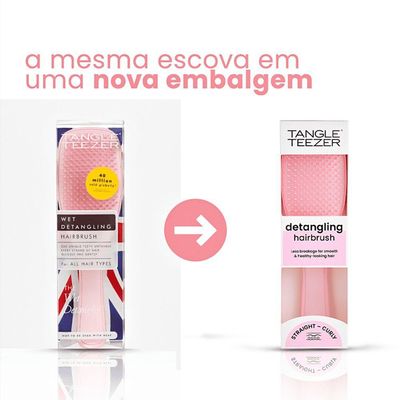 Tangle Teezer The Wet Detangler Pink - Escova De Cabelo