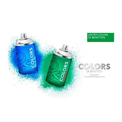 Benetton Colors Man Green Eau De Toilette - Perfume Masculino 100ml