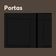 Armário Aéreo Aço 3 Portas De Vidro Preto Múltipla Bertolini Preto/branco