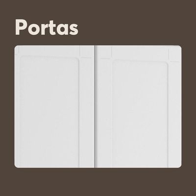 Cozinha Completa Compacta Aço Branco Múltipla Bertolini Branco