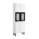 Armário Paneleiro De Aço 6 Portas 2 Vidros Preto Bertolini Branco/preto