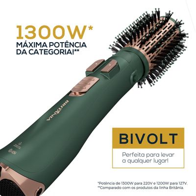 Escova Rotativa Britânia 2 em 1 1300W Bivolt BERE01 Bivolt