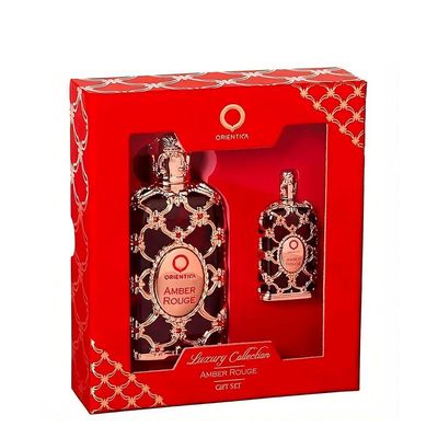 Kit Orientica Luxury Collection Amber Rouge Eau De Parfum - Perfume Unissex 30ml + Miniatura 7,5ml