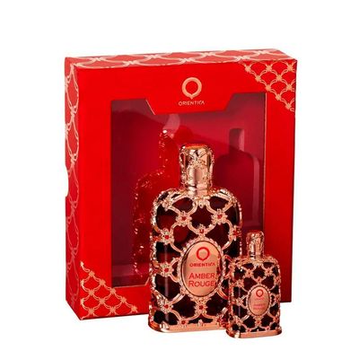Kit Orientica Luxury Collection Amber Rouge Eau De Parfum - Perfume Unissex 30ml + Miniatura 7,5ml