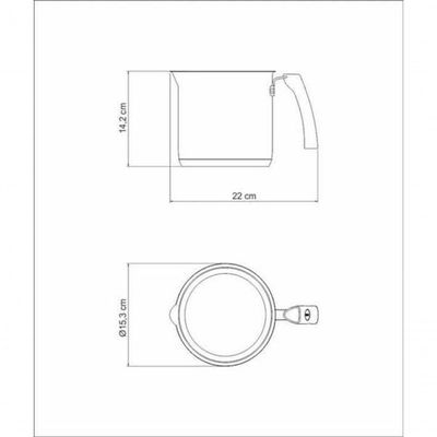 Fervedor Tramontina Solar Ceramic 2 Litros Em Inox Com Interior Cerâmico