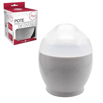 Kit Com 2 Formas Para Cozinhar Ovos No Micro-ondas Pote Omelete A Vapor