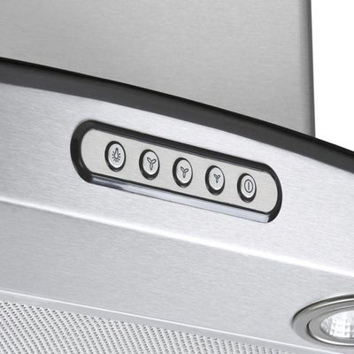 Coifa De Parede 70cm Vidro Curvo Duto Slim Fogatti Inox 110V