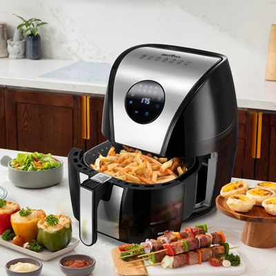 Air Fryer Britânia 5L Antiaderente Digital Inox 1500W BFR41PI 127V