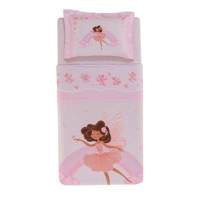 Jogo de Cama Infantil Solteiro Karsten 200 fios Algodão Graciela Solteiro / Rosa