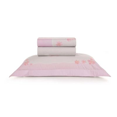 Jogo de Cama Infantil Solteiro Karsten 200 fios Algodão Graciela Solteiro / Rosa
