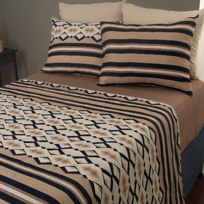 Jogo de Cama Duplo Queen 4 peças 140 Fios 250x240cm Akira 2 Realce Premium - Sultan