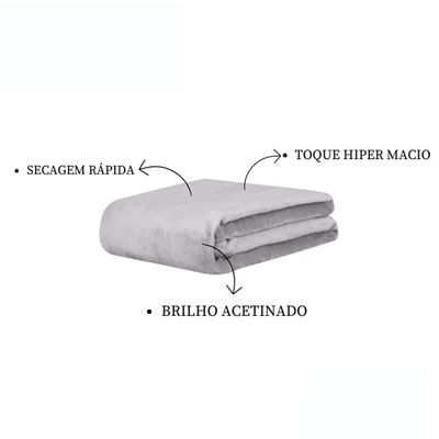 Cobertor Super Soft 300gr Casal 180x220cm Off-White Sonhare