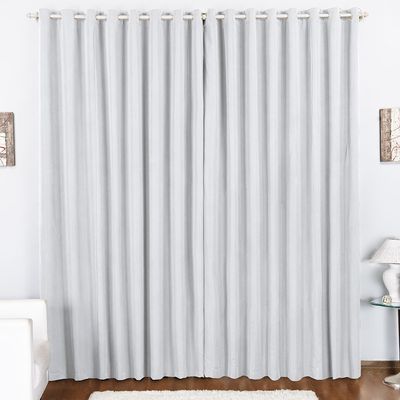 Cortina Tóquio Varão Simples Tecido Oxford 4,00m x 2,80m Janela Quarto Sala - Branca