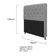 Kit Cabeceira Lady e Recamier 90 Cm Corano Cinza Adj Decor