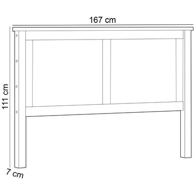 Cabeceira de Madeira Maciça Para Cama Queen Mazzaro F06 Freijó - Lyam Decor
