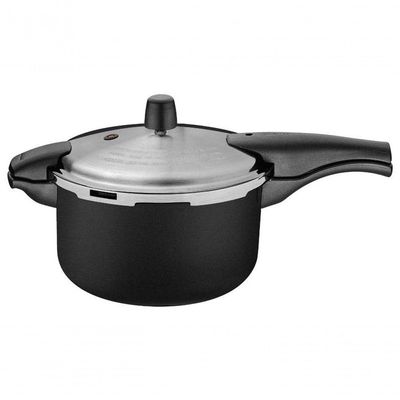 Panela De Pressão Tramontina Vancouver Effrect Alumínio Com Revestimento Antiaderente Preto 24cm 6 Litros