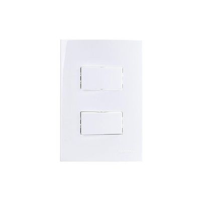 Interruptor Paralelo Duplo Margirius Sleek 10a Com Placa 4x2 Branco