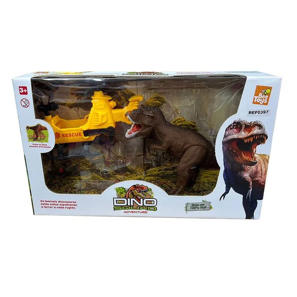 Playset Dinossauro Bee Toys Dino Squad Adventure Rex Playset Dinossauro Bee Toys Dino Squad Adventure Rex