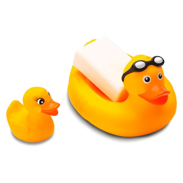 Pato de Banho Com Filhote BeeToys Pato de Banho Com Filhote BeeToys