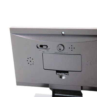 Relogio De Mesa Digital Lcd Led Acionamento Sonoro Despertador Termometro Preto