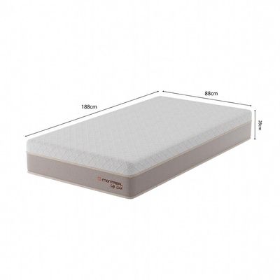Colchão Solteiro Soft Gold Molas Ensacadas (28x88x188) Bege