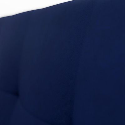 Conjunto de Sofá 3 Lugares com 1 Poltrona Vitrola Suede Azul